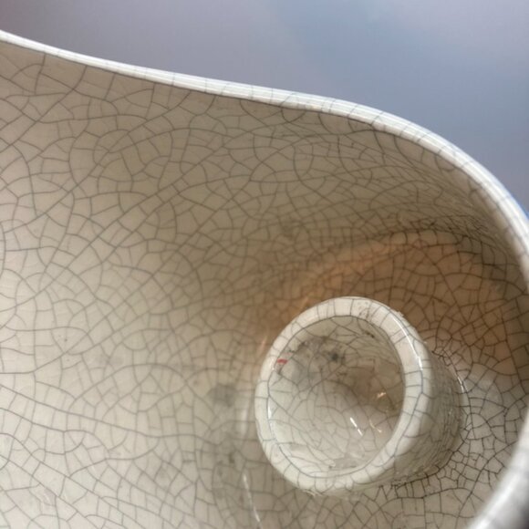 Vintage Dedham Pottery Potting Shed Rabbit Chamberstick Style Candle Holder - Picture 6 of 8